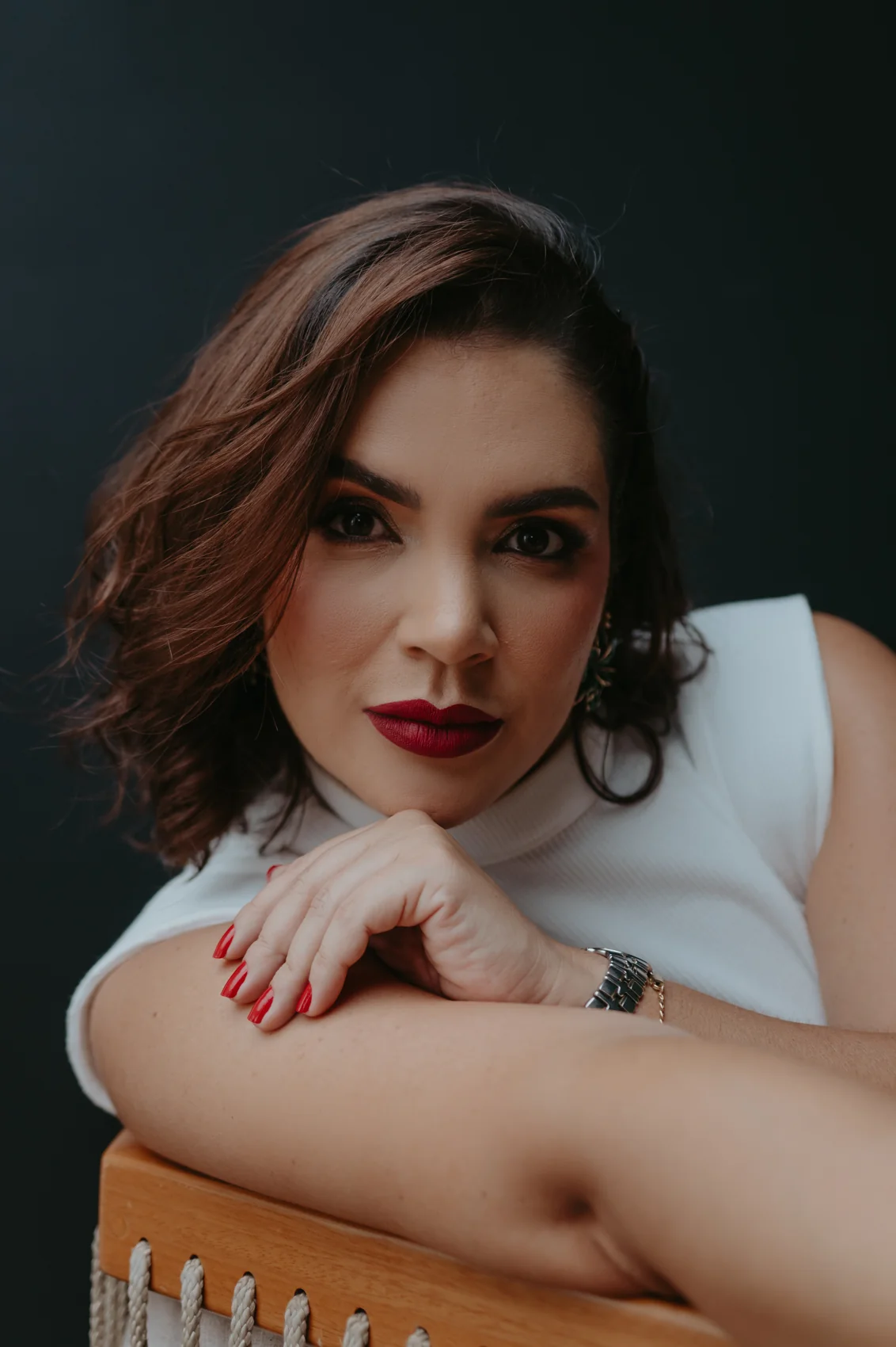 Andréa Angel em seu ensaio editorial